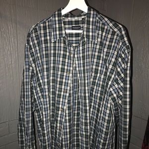 Van Heusen Green & Blue Flannel